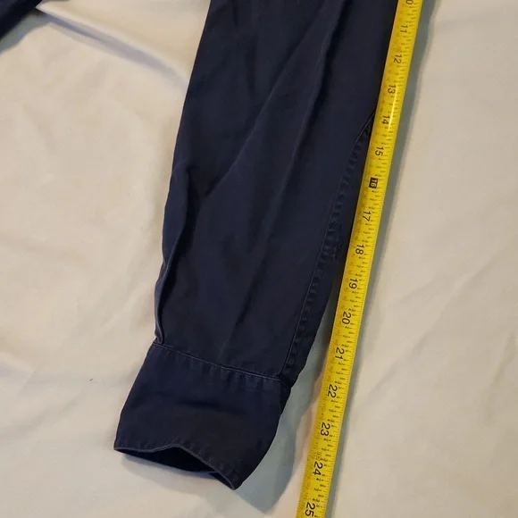 Polo By Ralph Lauren Long Sleeve Navy Blue Button Down Shirt (M Size M) - Picture 5 of 10